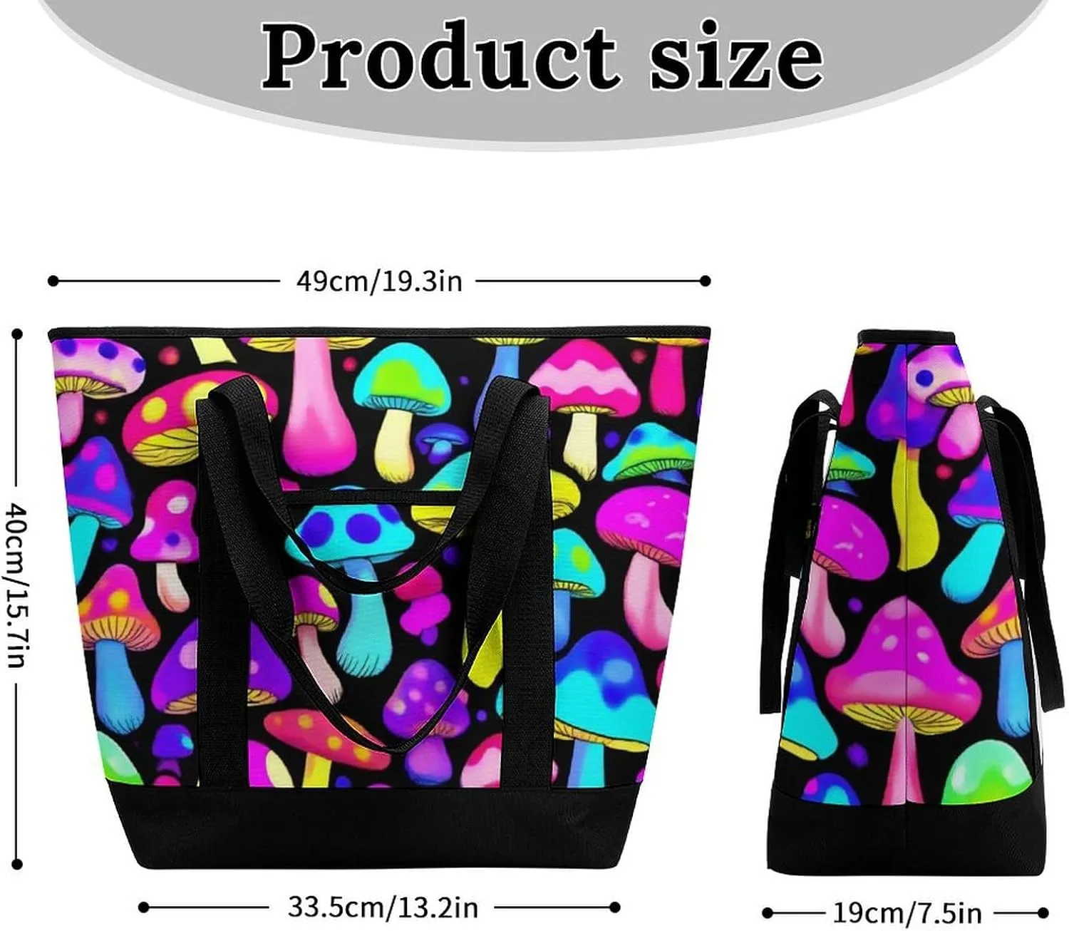 Trendy Commuter Tote Bag Large Insulated Shopping Bag For Travel