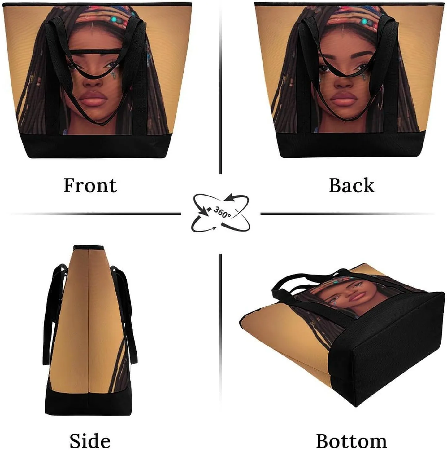 Trendy Commuter Tote Bag Large Insulated Shopping Bag For Travel