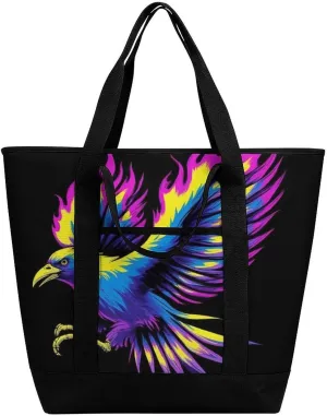 Trendy Commuter Tote Bag Large Insulated Shopping Bag For Travel