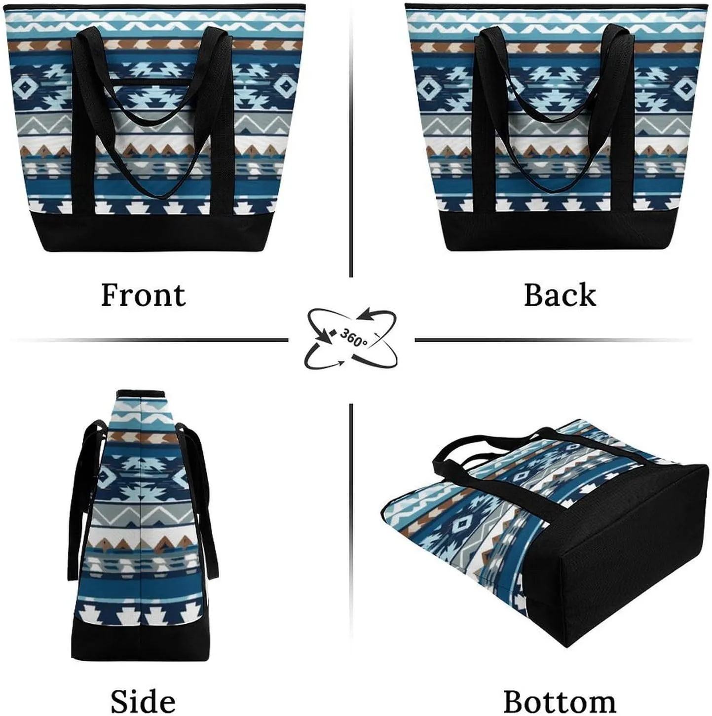 Trendy Commuter Tote Bag Large Insulated Shopping Bag For Travel