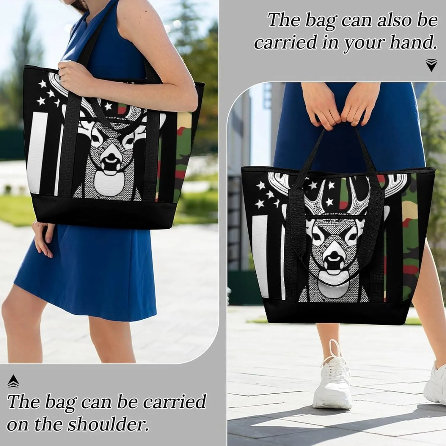 Trendy Commuter Tote Bag Large Insulated Shopping Bag For Travel