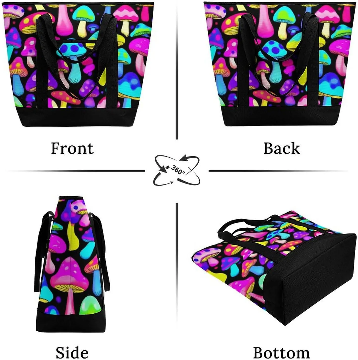 Trendy Commuter Tote Bag Large Insulated Shopping Bag For Travel