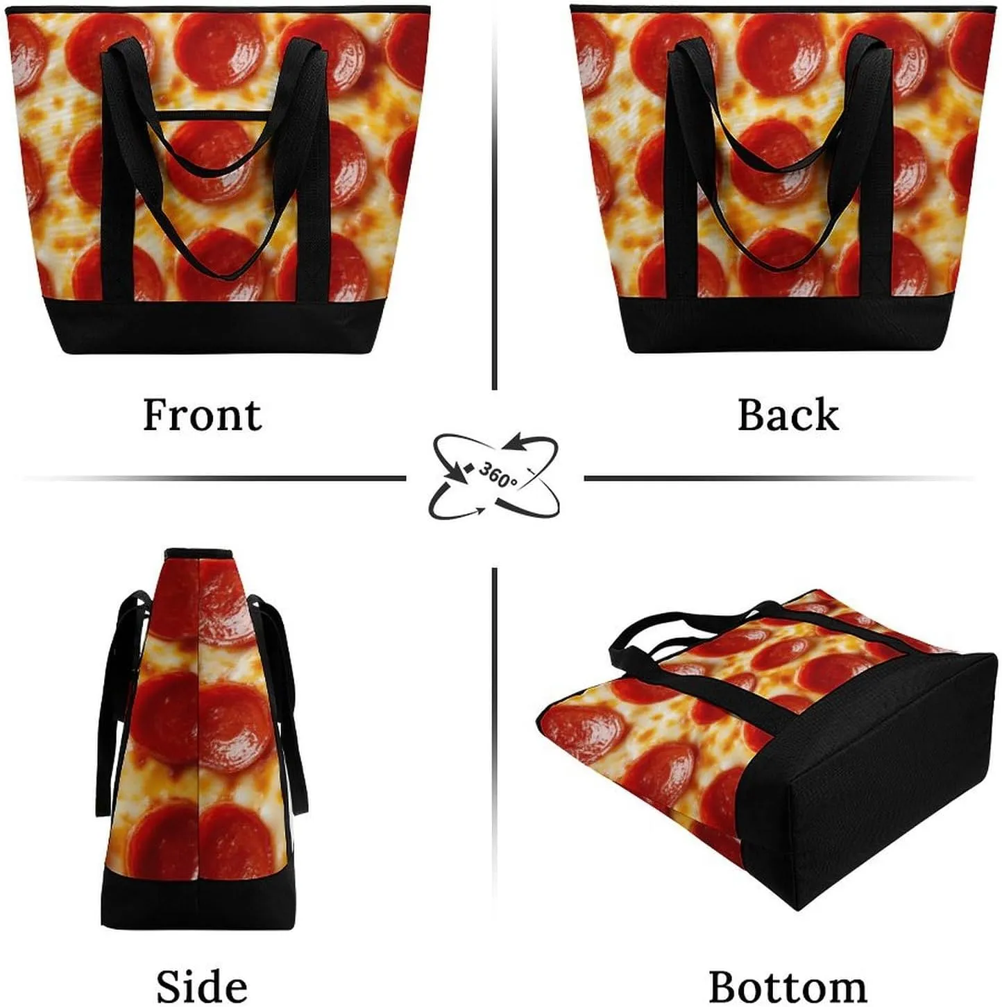 Trendy Commuter Tote Bag Large Insulated Shopping Bag For Travel