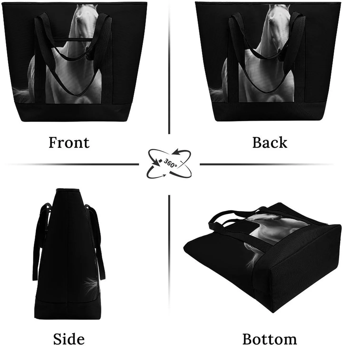 Trendy Commuter Tote Bag Large Insulated Shopping Bag For Travel