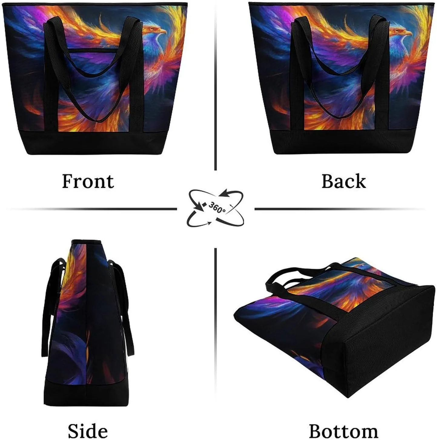 Trendy Commuter Tote Bag Large Insulated Shopping Bag For Travel