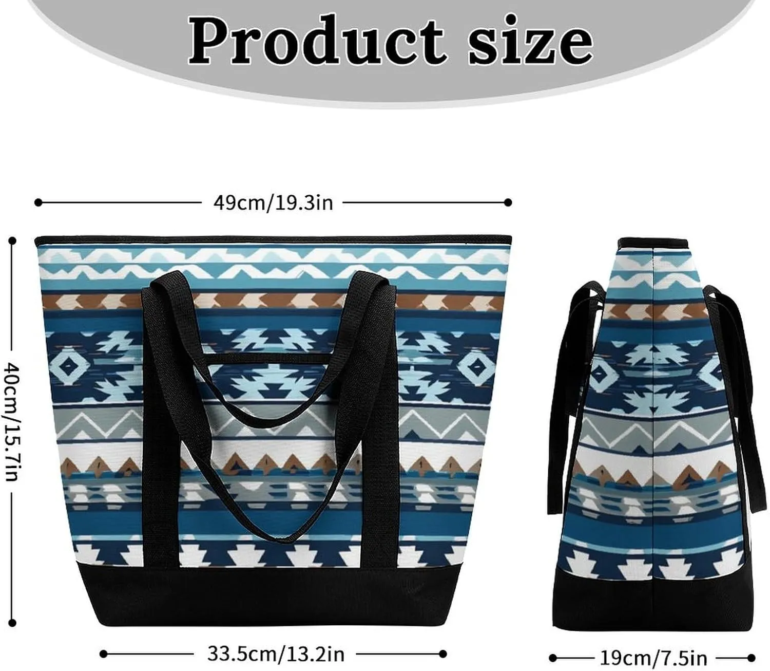 Trendy Commuter Tote Bag Large Insulated Shopping Bag For Travel