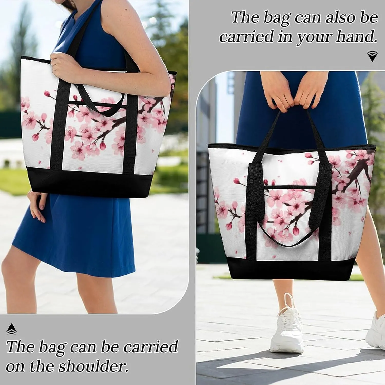 Trendy Commuter Tote Bag Large Insulated Shopping Bag For Travel