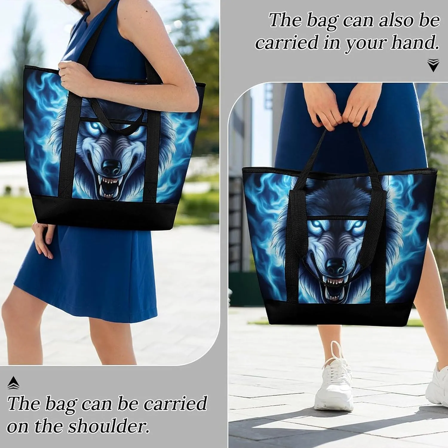 Trendy Commuter Tote Bag Large Insulated Shopping Bag For Travel