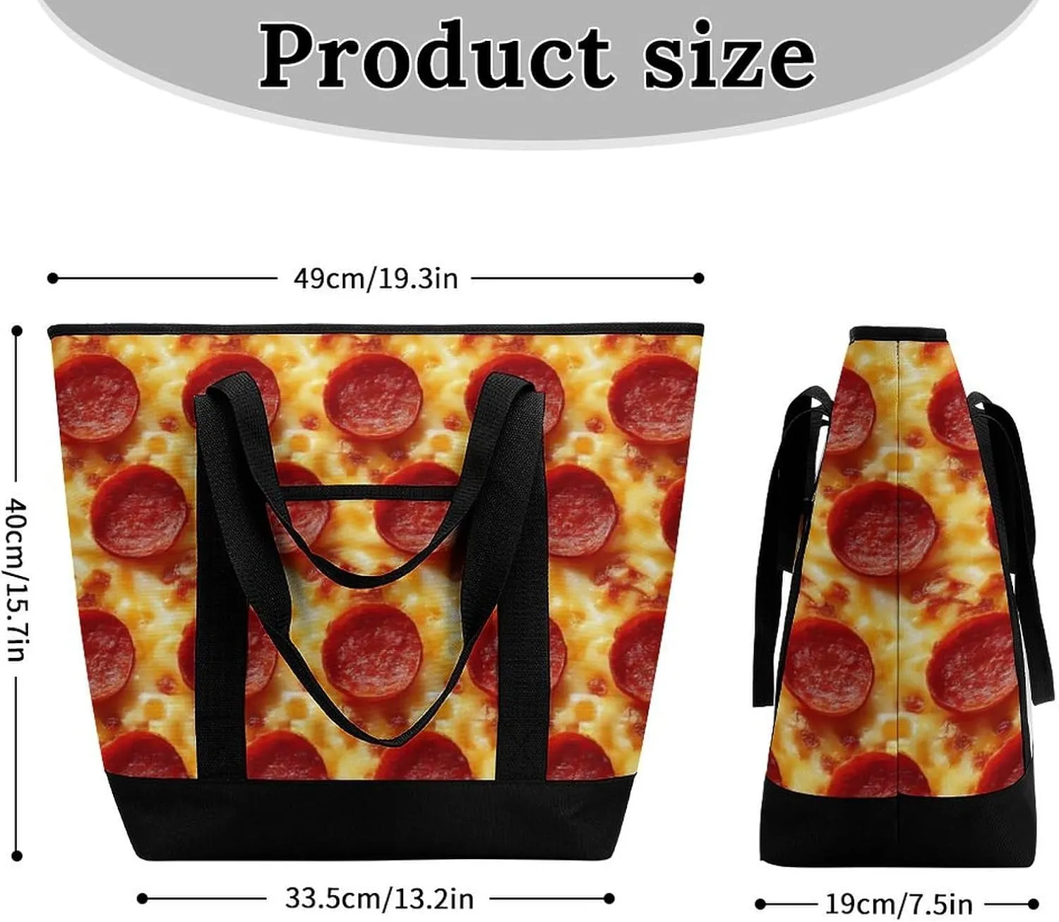 Trendy Commuter Tote Bag Large Insulated Shopping Bag For Travel