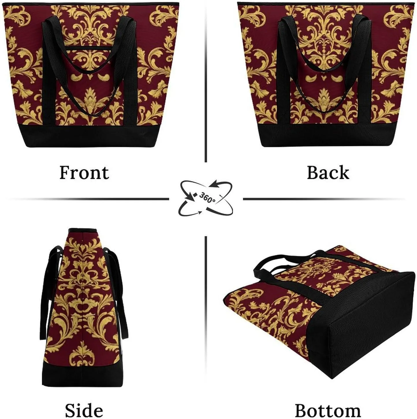 Trendy Commuter Tote Bag Large Insulated Shopping Bag For Travel