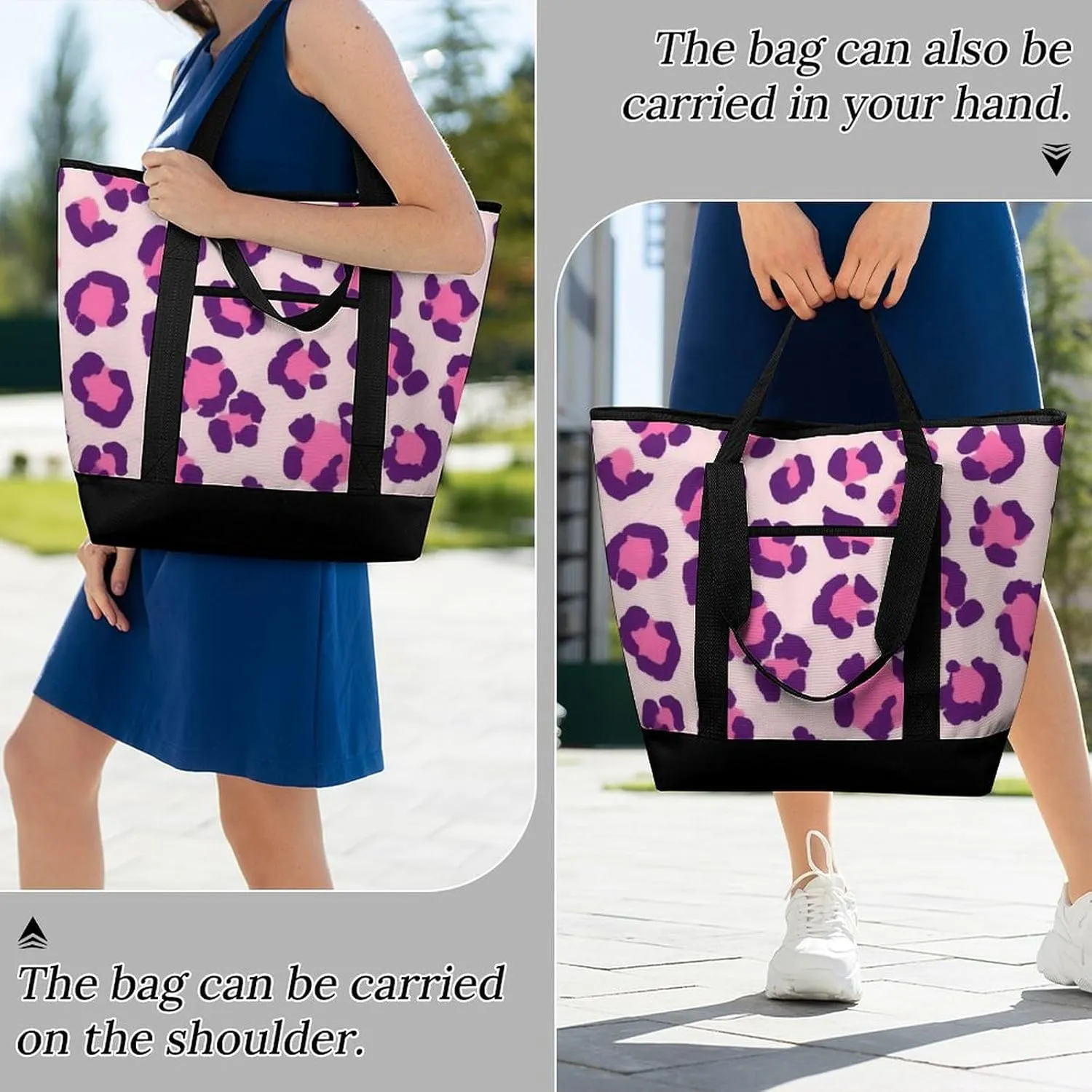 Trendy Commuter Tote Bag Large Insulated Shopping Bag For Travel