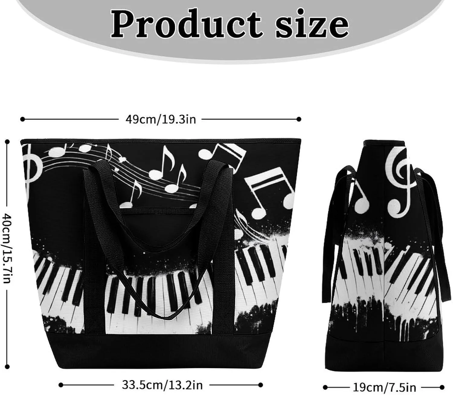 Trendy Commuter Tote Bag Large Insulated Shopping Bag For Travel