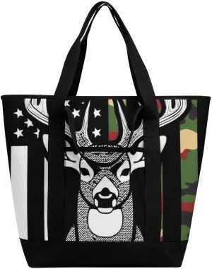 Trendy Commuter Tote Bag Large Insulated Shopping Bag For Travel