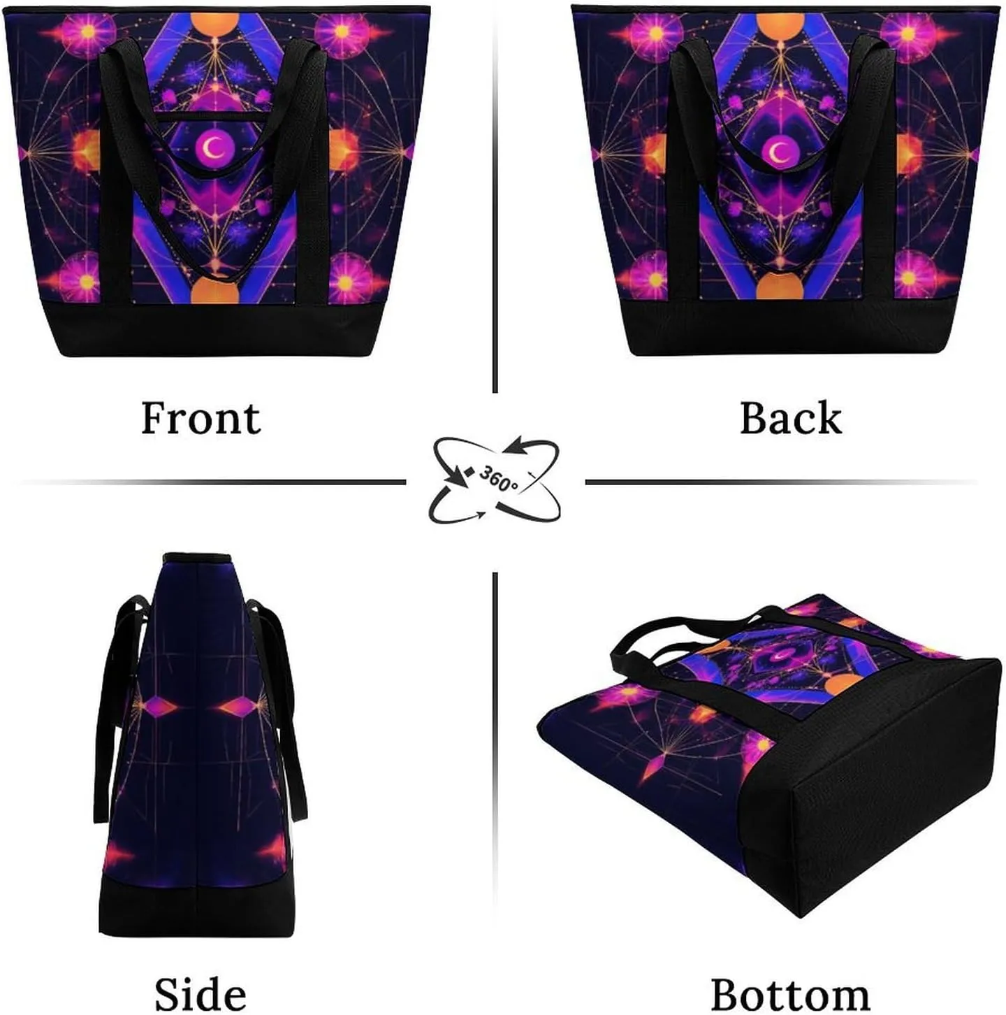 Trendy Commuter Tote Bag Large Insulated Shopping Bag For Travel