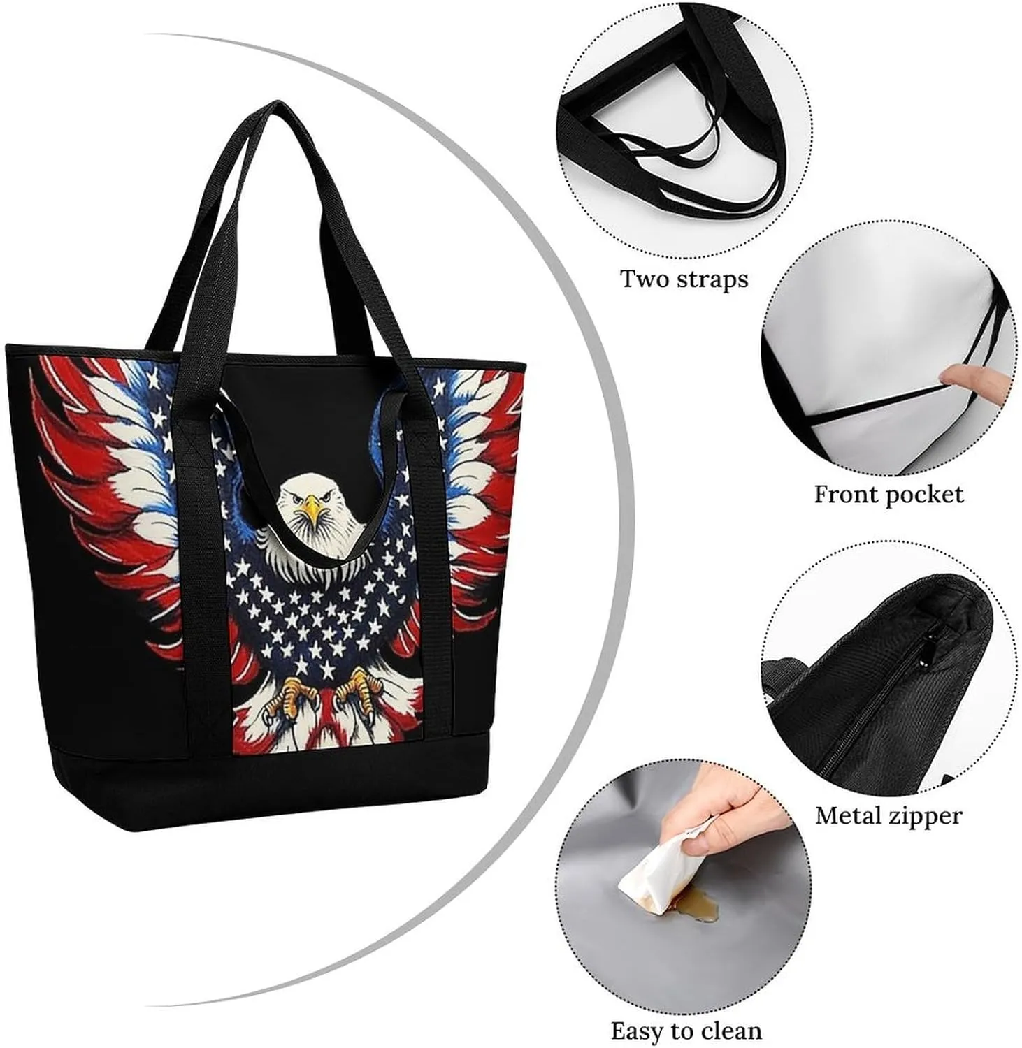 Trendy Commuter Tote Bag Large Insulated Shopping Bag For Travel