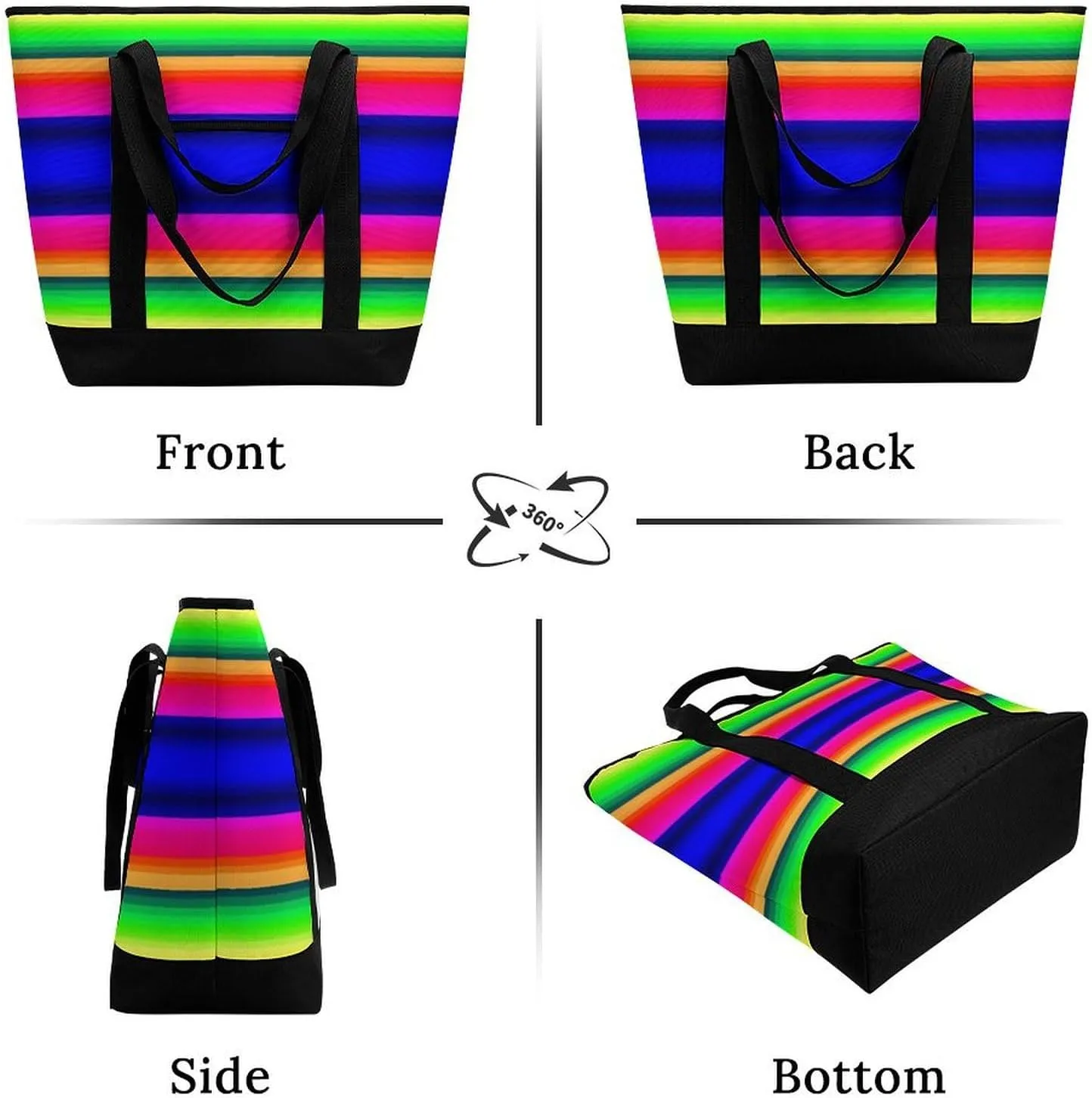 Trendy Commuter Tote Bag Large Insulated Shopping Bag For Travel