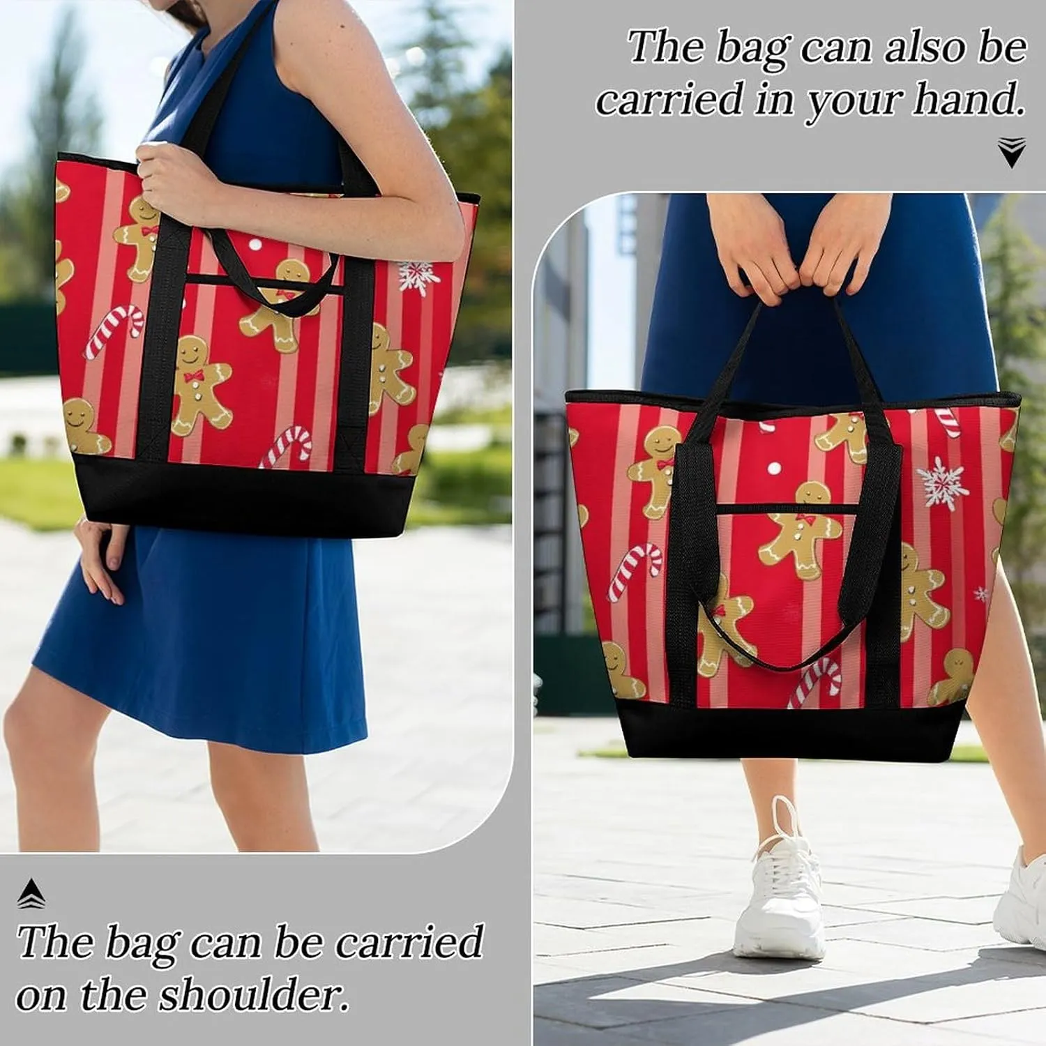 Trendy Commuter Tote Bag Large Insulated Shopping Bag For Travel