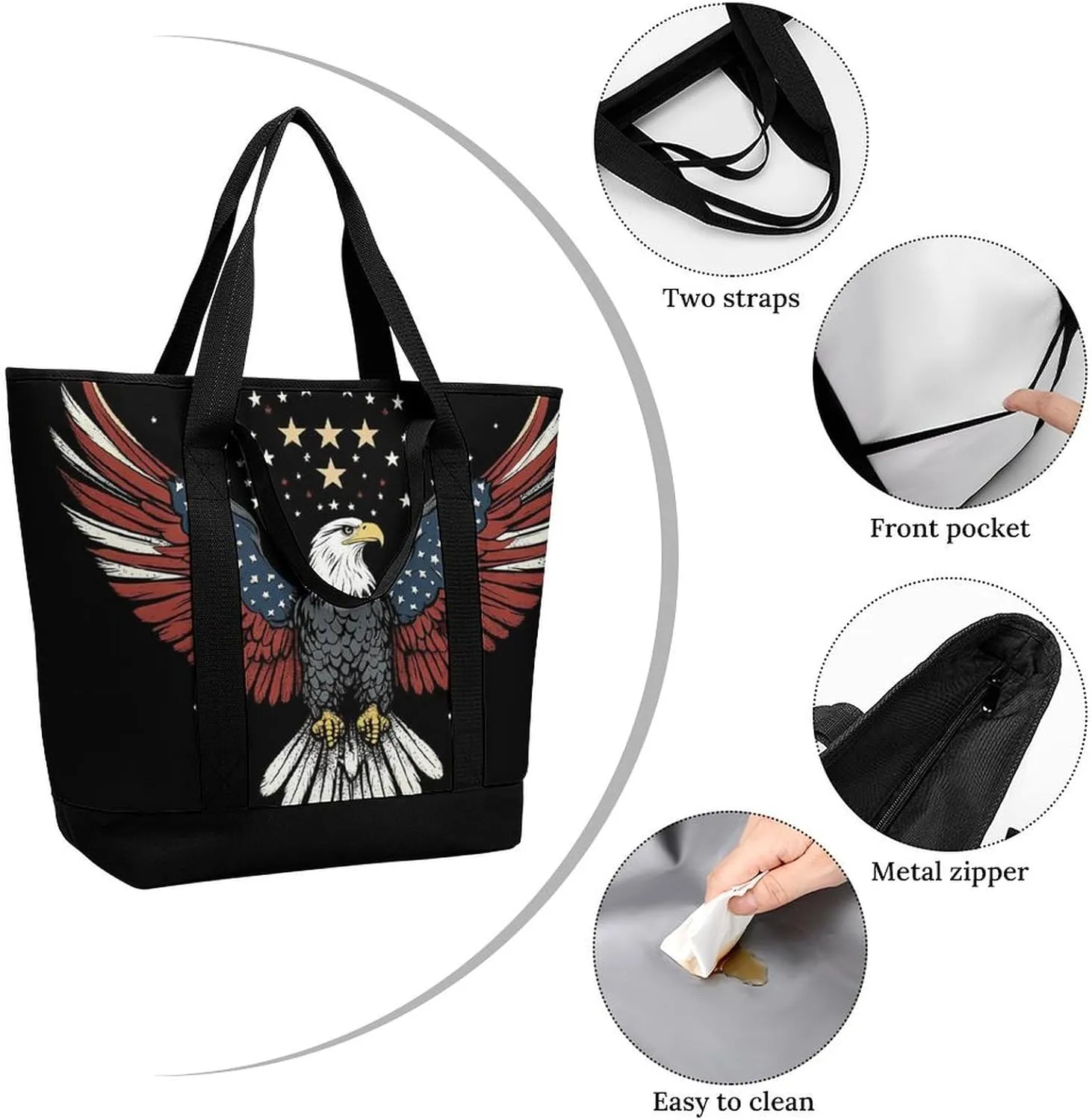 Trendy Commuter Tote Bag Large Insulated Shopping Bag For Travel