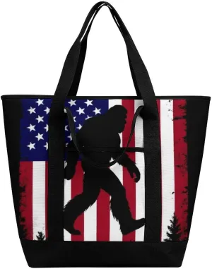 Trendy Commuter Tote Bag Large Insulated Shopping Bag For Travel