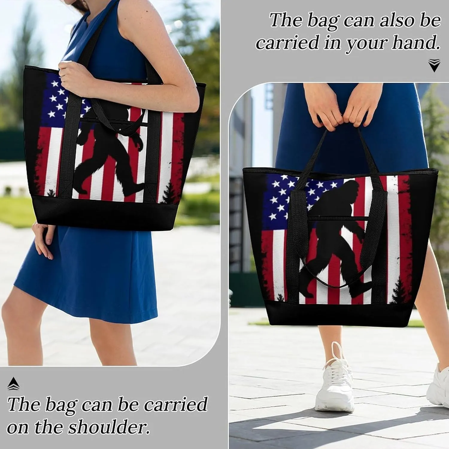 Trendy Commuter Tote Bag Large Insulated Shopping Bag For Travel