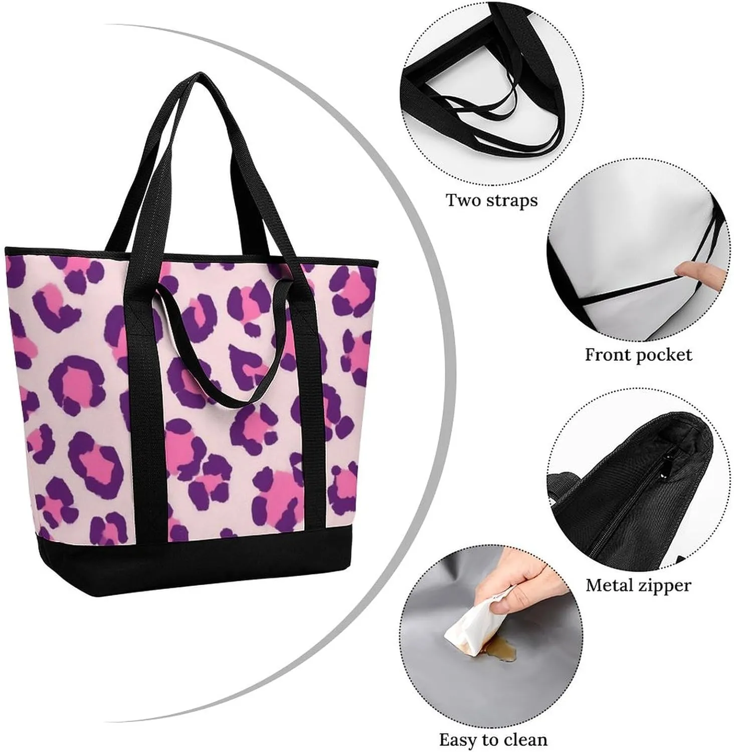 Trendy Commuter Tote Bag Large Insulated Shopping Bag For Travel