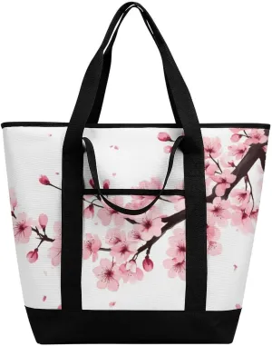 Trendy Commuter Tote Bag Large Insulated Shopping Bag For Travel