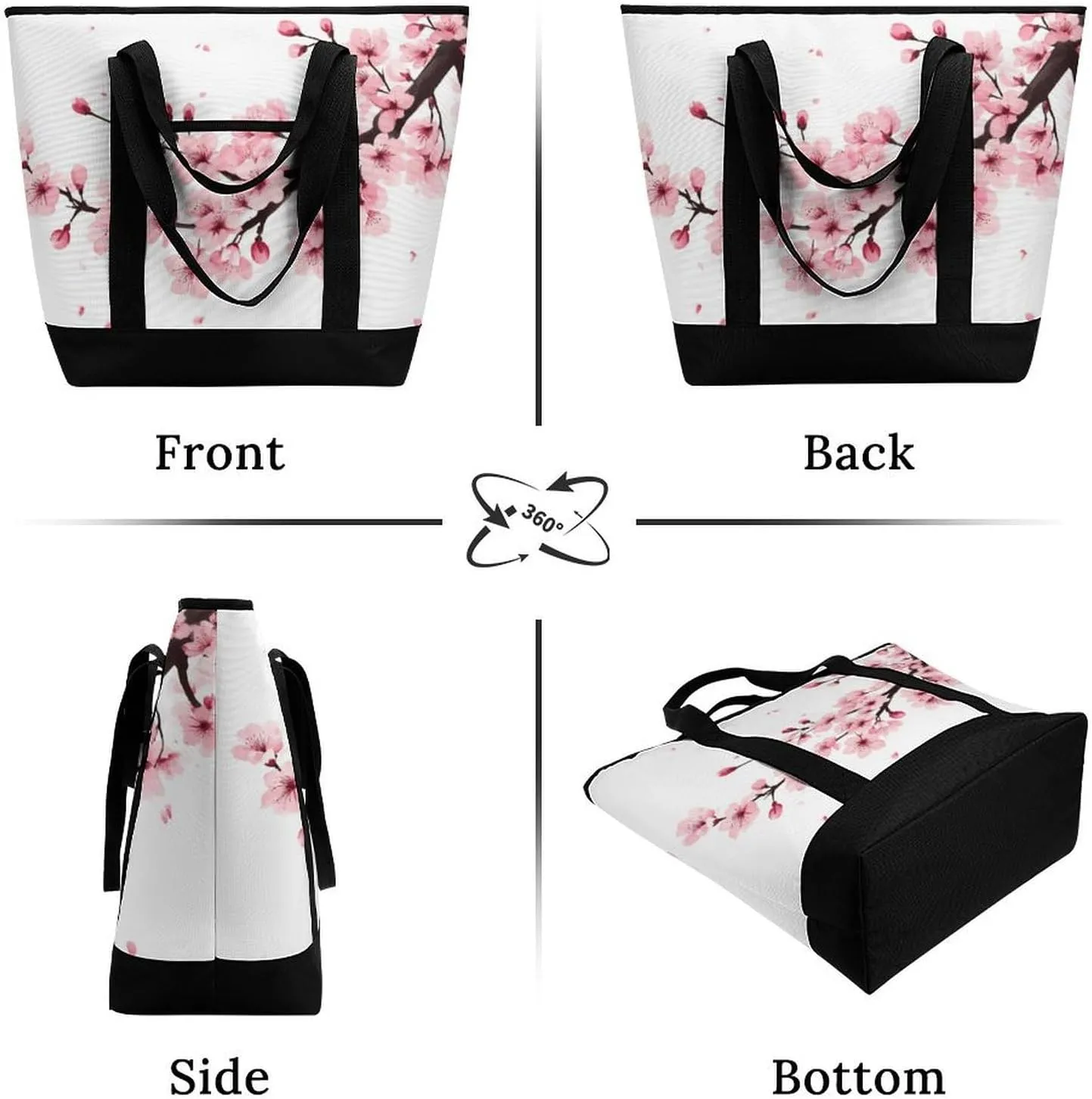 Trendy Commuter Tote Bag Large Insulated Shopping Bag For Travel