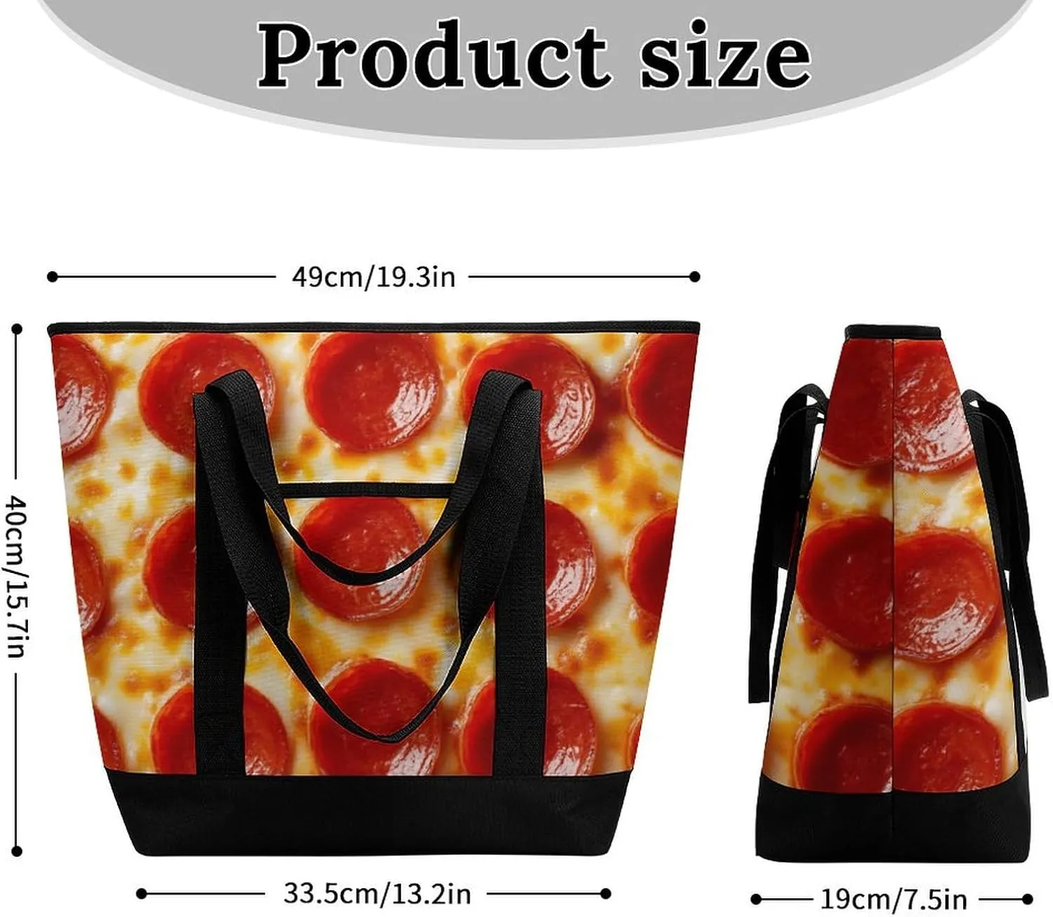 Trendy Commuter Tote Bag Large Insulated Shopping Bag For Travel