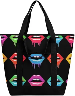 Trendy Commuter Tote Bag Large Insulated Shopping Bag For Travel