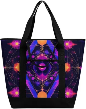 Trendy Commuter Tote Bag Large Insulated Shopping Bag For Travel