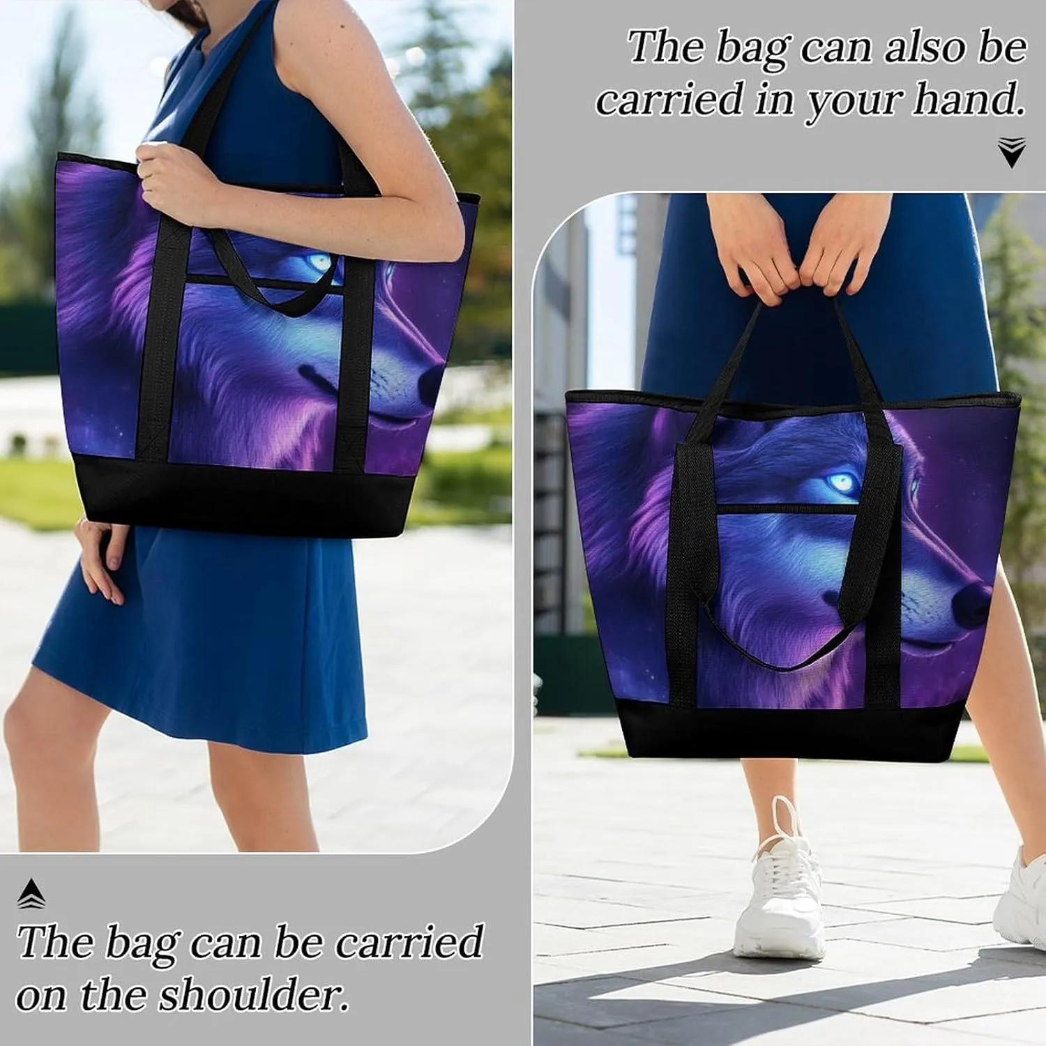 Trendy Commuter Tote Bag Large Insulated Shopping Bag For Travel