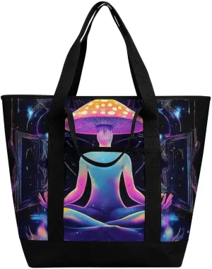 Trendy Commuter Tote Bag Large Insulated Shopping Bag For Travel