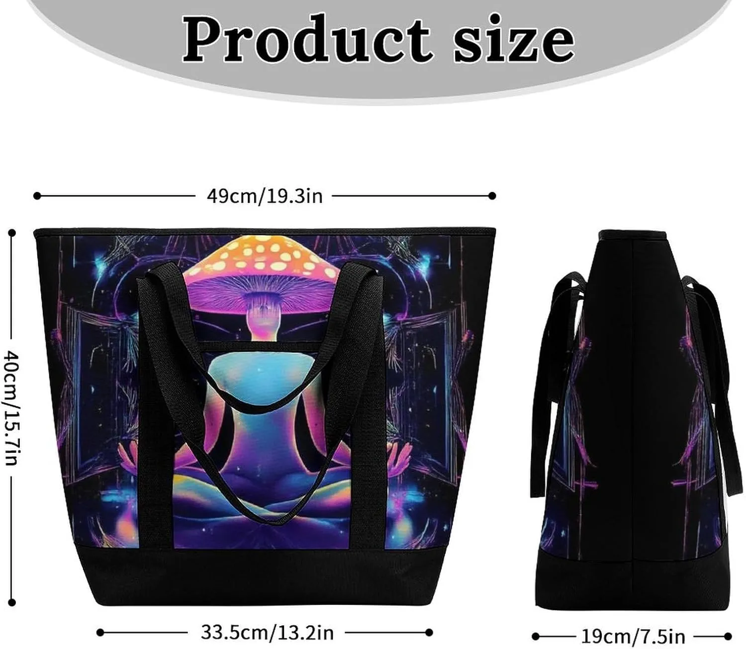 Trendy Commuter Tote Bag Large Insulated Shopping Bag For Travel