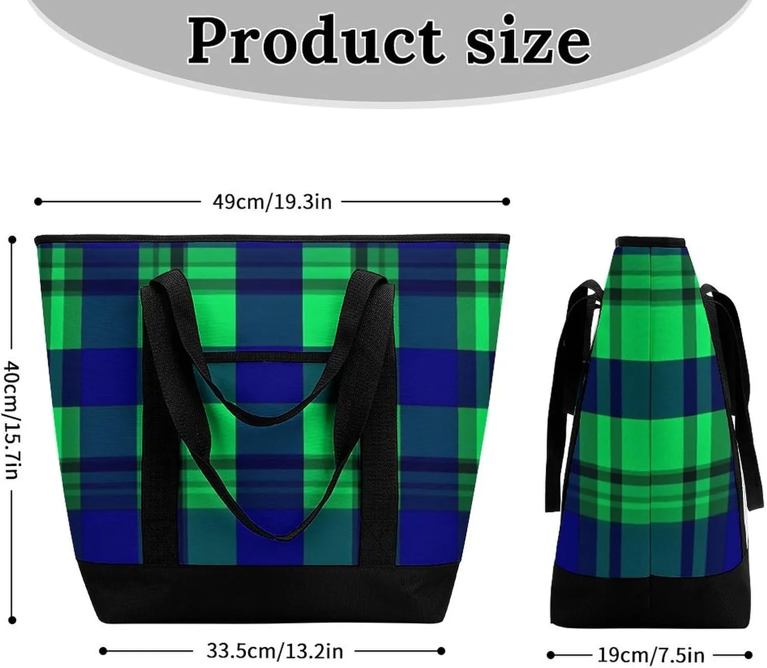 Trendy Commuter Tote Bag Large Insulated Shopping Bag For Travel