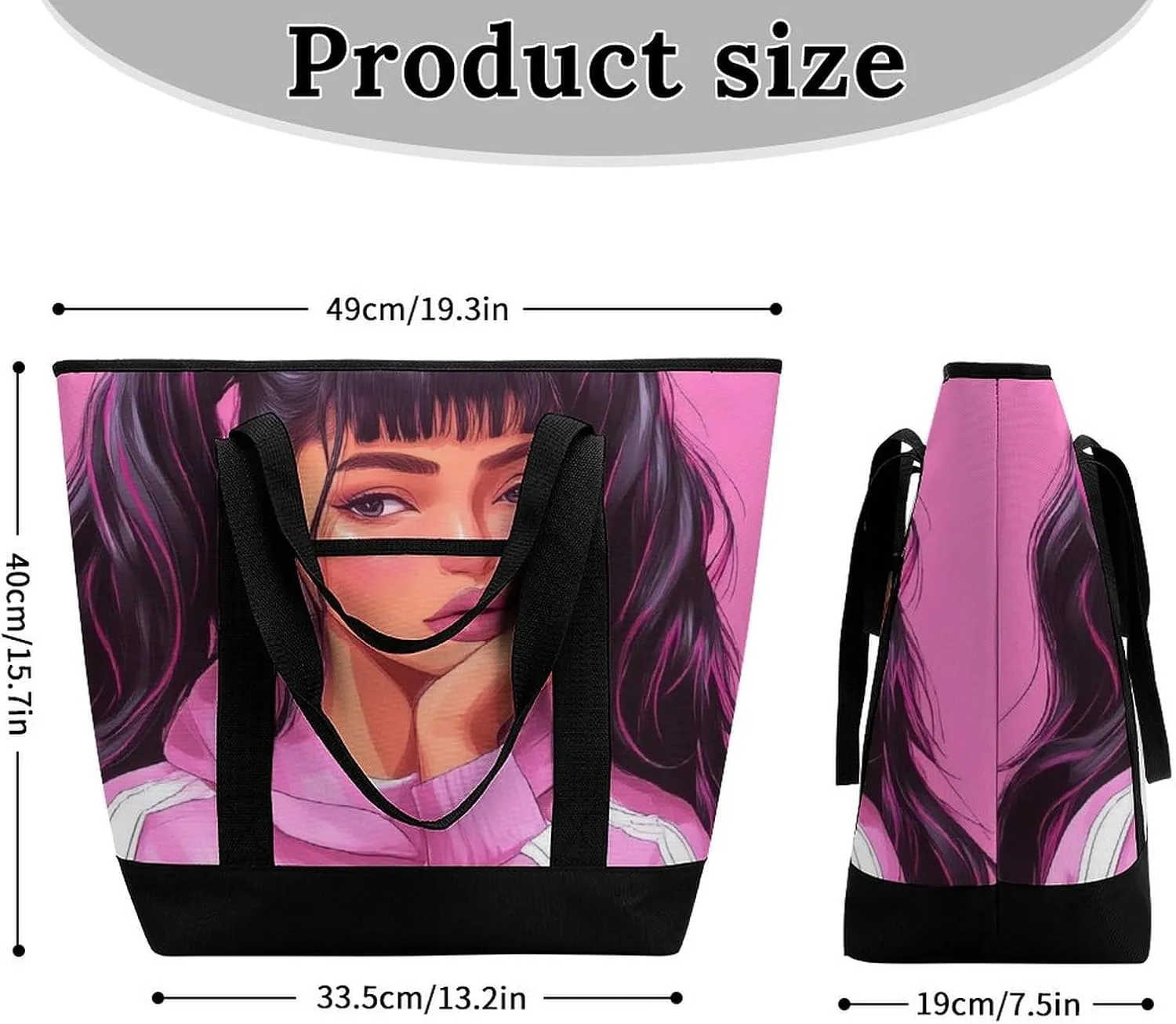 Trendy Commuter Tote Bag Large Insulated Shopping Bag For Travel