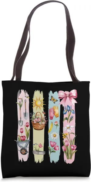 Trendy Coquette Gardening Botanical Garden Flower Gardener Tote Bag