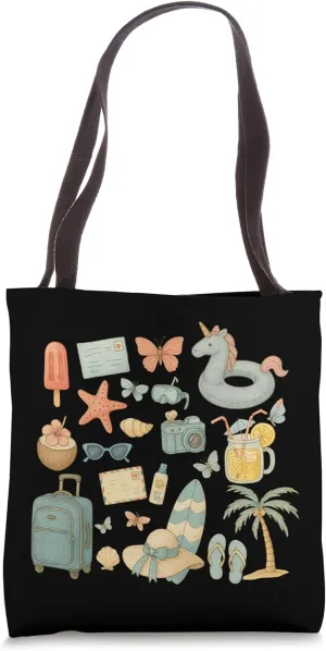 Trendy Coquette Summer Beach Tote Bag