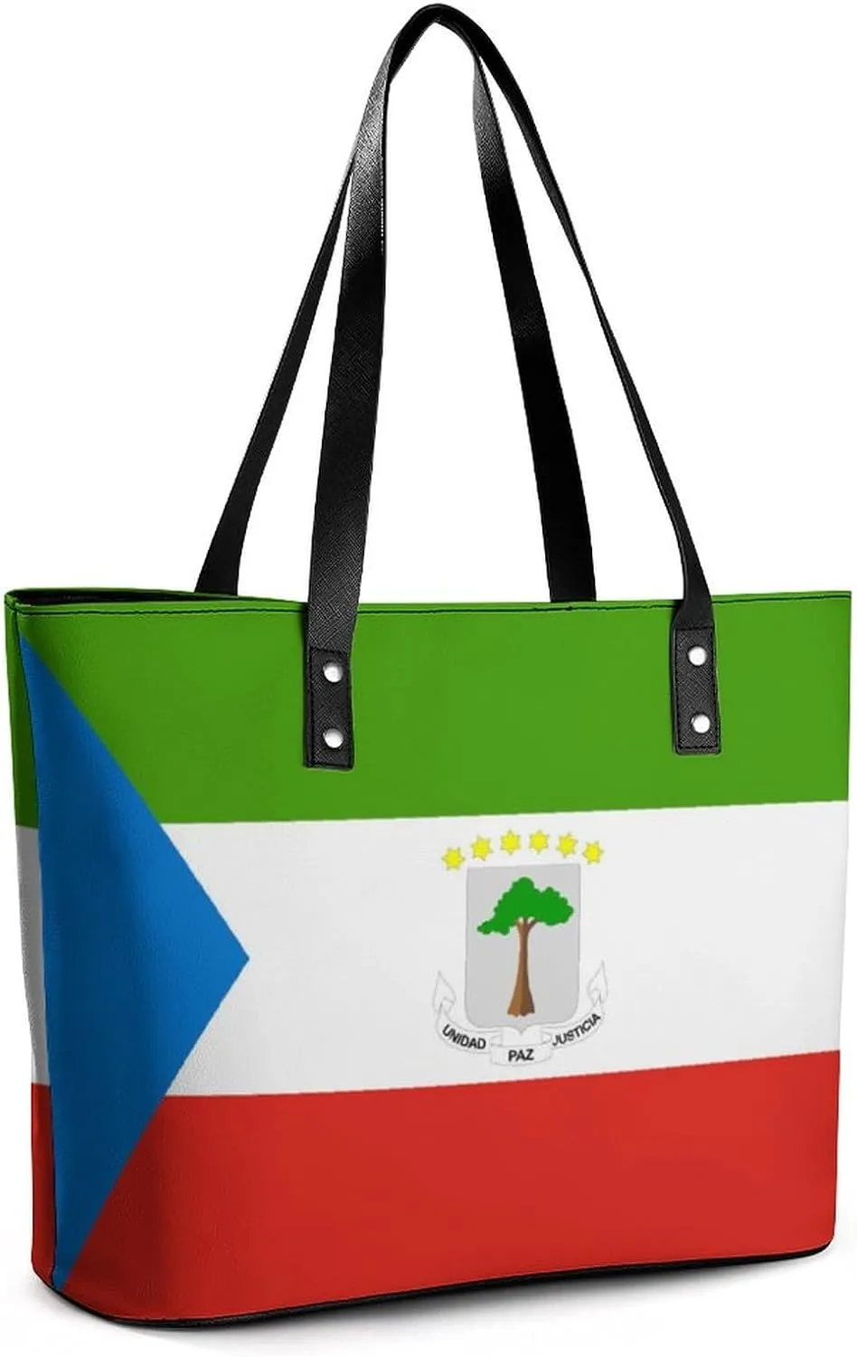 Trendy Khakassia Flag Large Hobo Bag Women Leather Ideal for Work and Travel