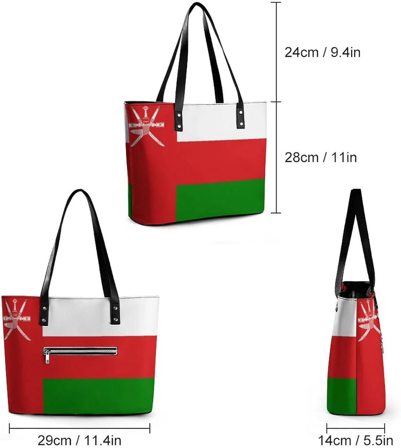 Trendy Mozambique Flag Hobo Tote for Women Stylish Leather Bag Perfect for Errands