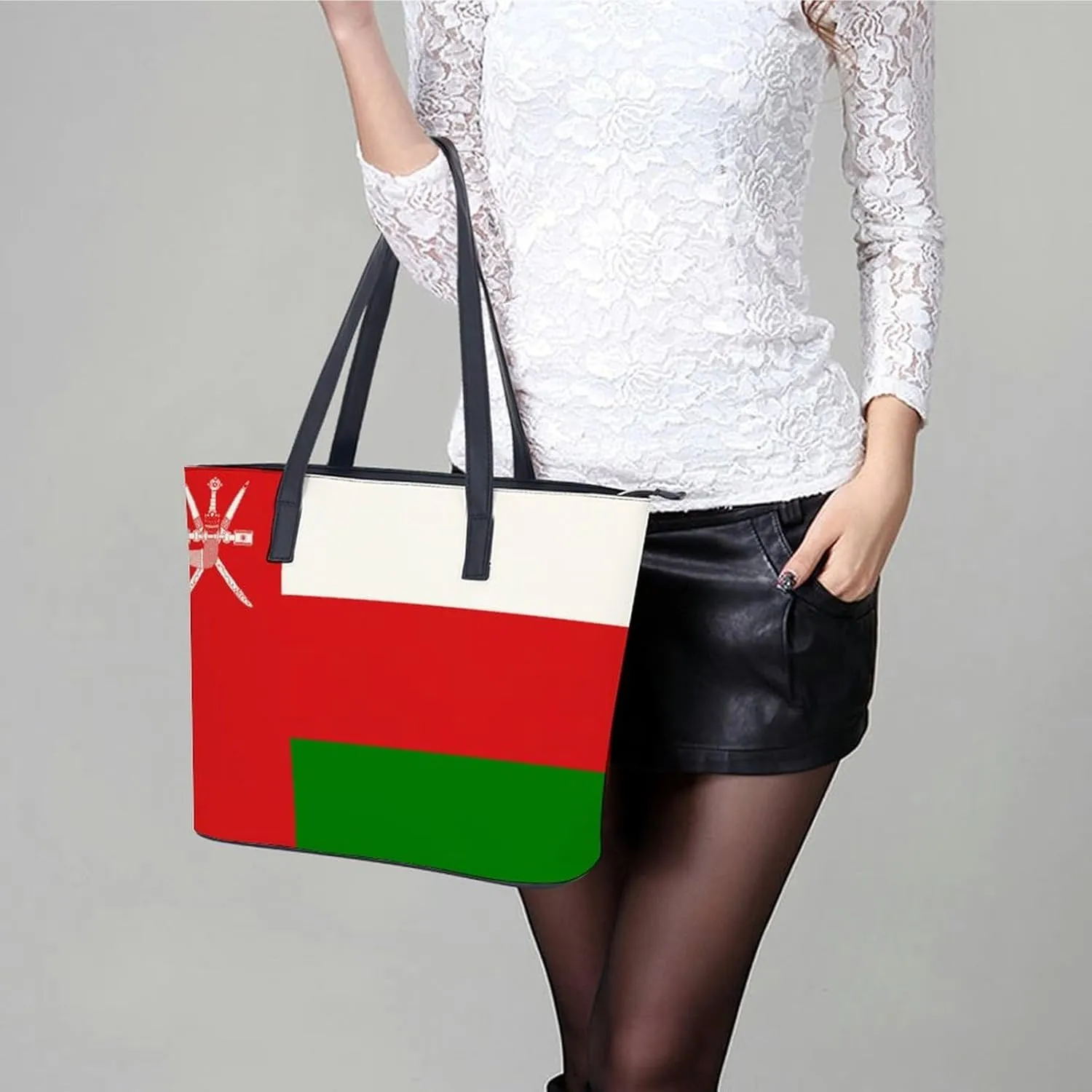 Trendy Mozambique Flag Hobo Tote for Women Stylish Leather Bag Perfect for Errands