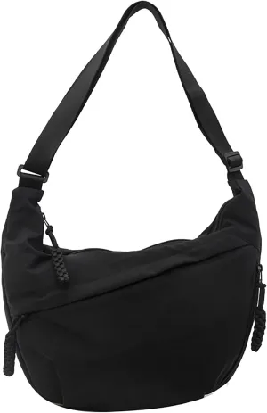 Trendy Nylon Crescent Crossbody Purse Hobo Shoulder Bag