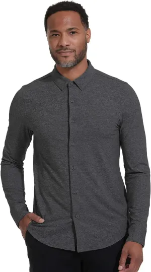 True Classic Mens Long Sleeve Button Down Shirt - Casual Dress Shirts for Men, Quick Dry