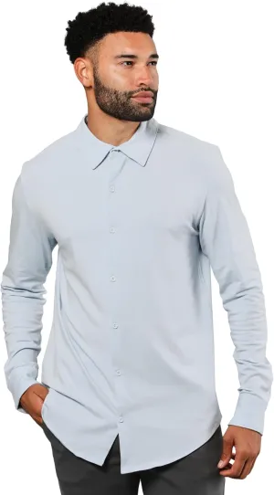 True Classic Mens Long Sleeve Button Down Shirt - Casual Dress Shirts for Men, Quick Dry