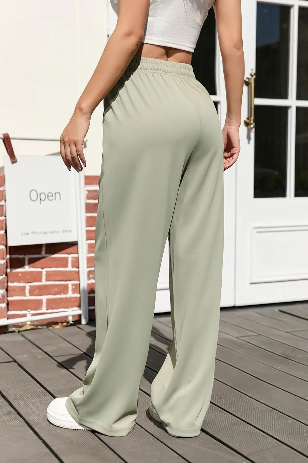 V.A.TOR 189 UNCO&BOROR Women's High Waisted Wide Leg Sweatpants Loose Fit Lounge Pants Elastic Waist Jogger