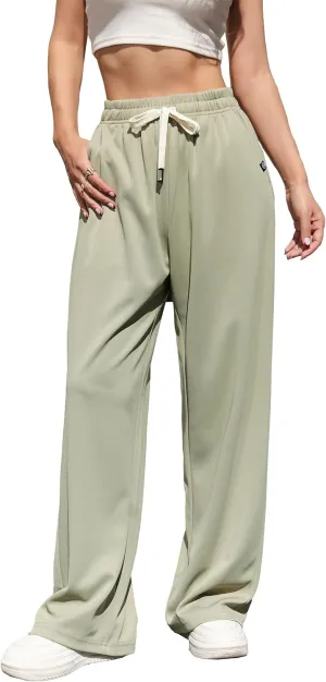 V.A.TOR 189 UNCO&BOROR Women's High Waisted Wide Leg Sweatpants Loose Fit Lounge Pants Elastic Waist Jogger