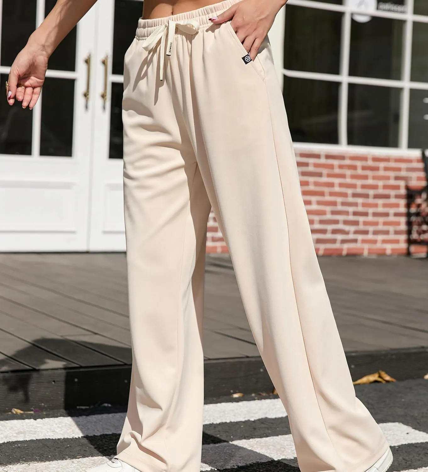 V.A.TOR 189 UNCO&BOROR Women's High Waisted Wide Leg Sweatpants Loose Fit Lounge Pants Elastic Waist Jogger