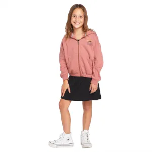 Volcom Little Girls Dudette Zip Fleece Sweatshirt