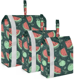 Watermelons Summer Packing Cubes for Travel 3 Set Travel Organizer Bags Luggage Cubes for Easy Packing