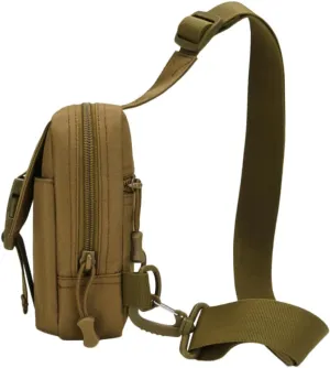 Wear-resistant Phone Bag Sling Bag Men Crossbody Shoulder Strap Phone Pouch Outdoor Chest