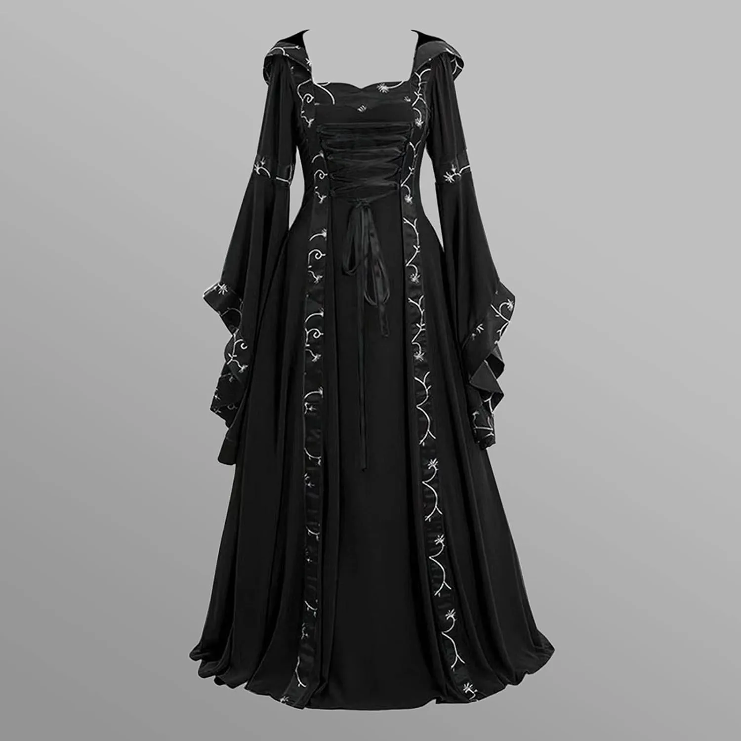 Women's 1950s Vintage Rockabilly Swing Dress Gothic Renaissance Retro Cosplay Victorian Vintage Retro Gown Dress